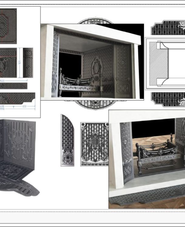 ArtSgraffito Design Ideas Portfolio - Fireplace 1
